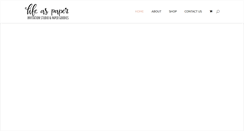 Desktop Screenshot of lifeaspaper.com